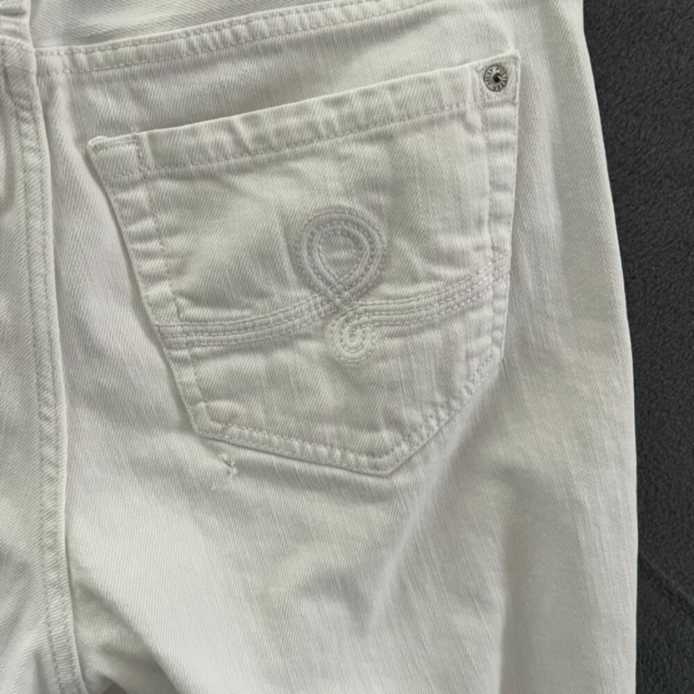 Lilly Pulitzer sz 12 White Babe Bootcut Jeans 27" inseam - Picture 9 of 14